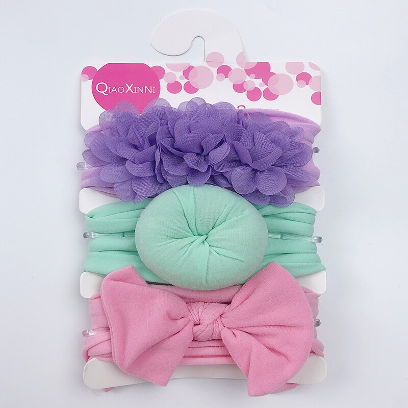 Elastic Baby Headband Set (3 Pcs)